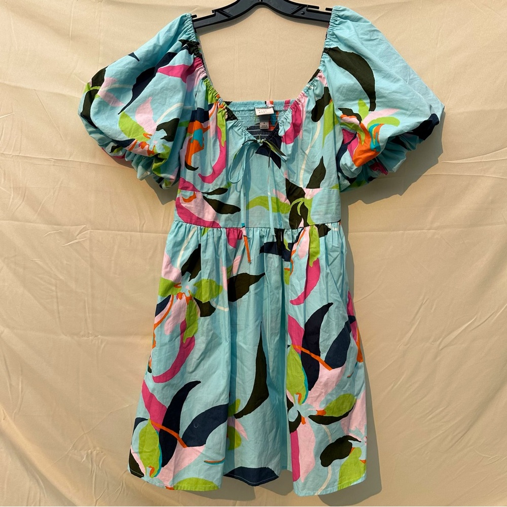 A New Day puff short sleeve dress